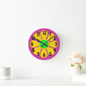 Era Groovy Flower Clock uit 1960 Ronde Klok (Huis)