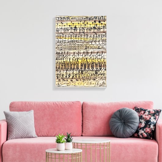 ERA-koeling in een warme zone-tuin | Paul Klee | Canvas Afdruk (Insitu (Woonkamer))