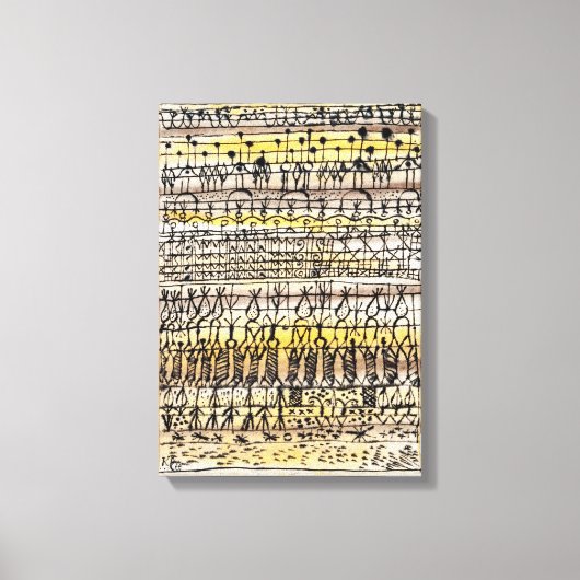 ERA-koeling in een warme zone-tuin | Paul Klee | Canvas Afdruk (Voorkant)