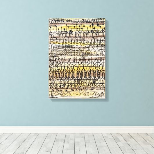 ERA-koeling in een warme zone-tuin | Paul Klee | Canvas Afdruk (Insitu (Houten vloer))