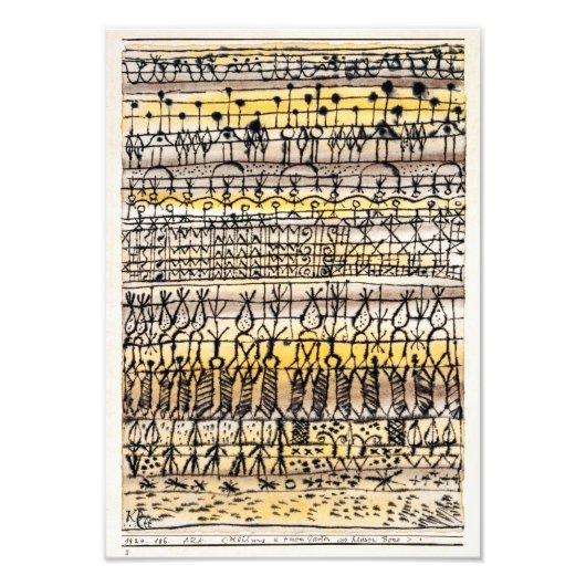 ERA-koeling in een warme zone-tuin | Paul Klee | Foto Afdruk (Voorkant)