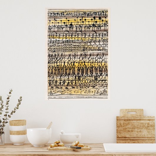 ERA-koeling in een warme zone-tuin | Paul Klee | Poster (Keuken)