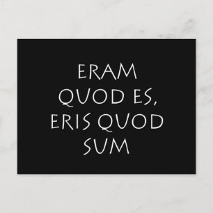 Eram quod es eris quod sum briefkaart