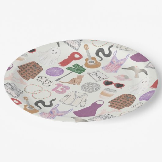 Eras Paper-Borden Papieren Bordje (Gekanteld)