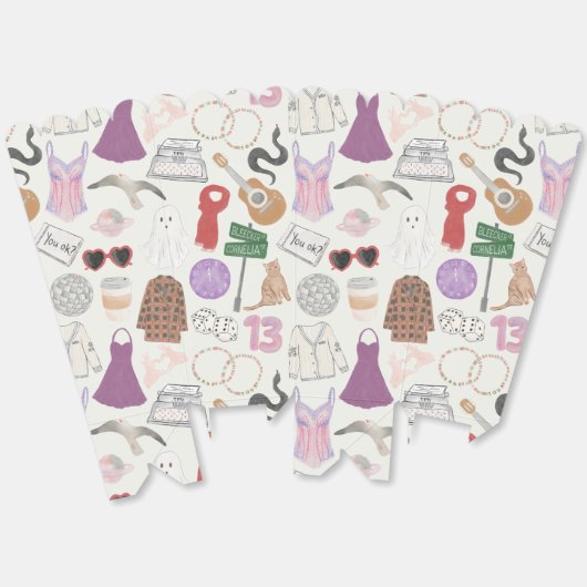 Eras Popcorn/Treat Box Bedankdoosjes (Ongevouwen)