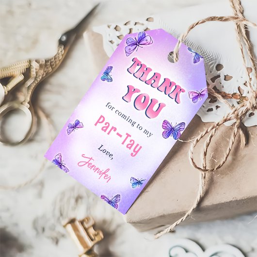 Eras verjaardagsfeestje dank je cadeaulabel