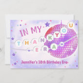 Eras Verjaardagsfeestje Vriendschap Armband Bedankkaart (Voorkant)