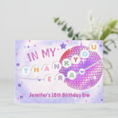 Eras Verjaardagsfeestje Vriendschap Armband Bedankkaart (Staand voorkant)