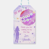 Eras Verjaardagsfeestje Vriendschap Armband Dank u Cadeaulabel (Achterkant)