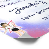 Eras Verjaardagsfeestje Welkom Poster (Hoek)