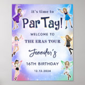 Eras Verjaardagsfeestje Welkom Poster (Voorkant)