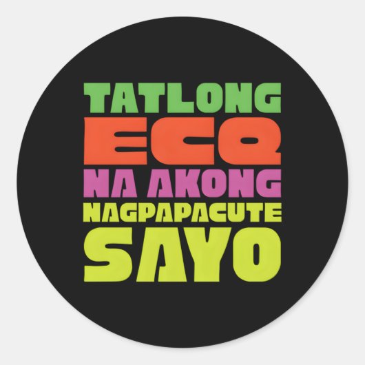 Eraserheads Song Ecq Edition Ronde Sticker (Voorkant)
