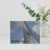 Erasmus Bridge, Rotterdam Briefkaart (Staand voorkant)