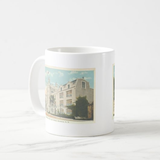 Erasmus Hall High School Brooklyn NY Mok (Voorkant links)