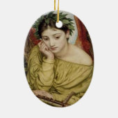 "Erato, Muse of Lyric Poetry" Keramisch Ornament (Achterkant)