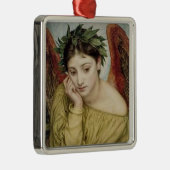 "Erato, Muse of Lyric Poetry" Metalen Ornament (Rechts)