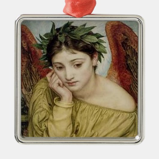 "Erato, Muse of Lyric Poetry" Metalen Ornament (Voorkant)