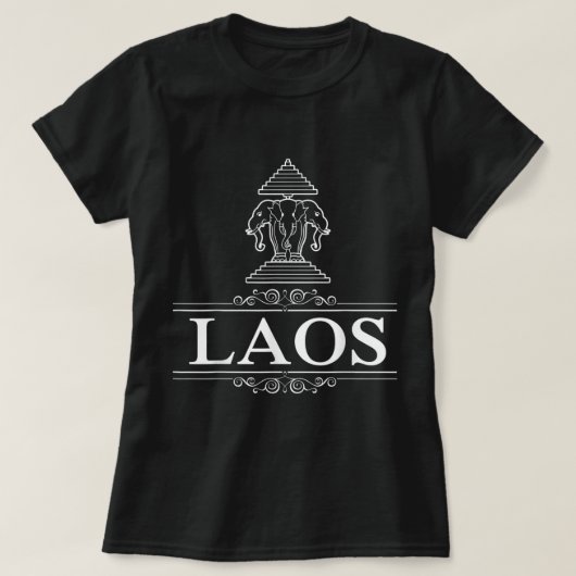 Erawan Laos Drie heeft een olifant T-shirt (Design voorkant)