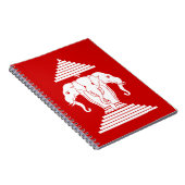 Erawan Three Headed Elephant Lao / Laos Flag Notitieboek (Rechterzijde)