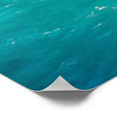 Erawan Waterfall in de provincie Kanjanaburi Thail Poster (Hoek)