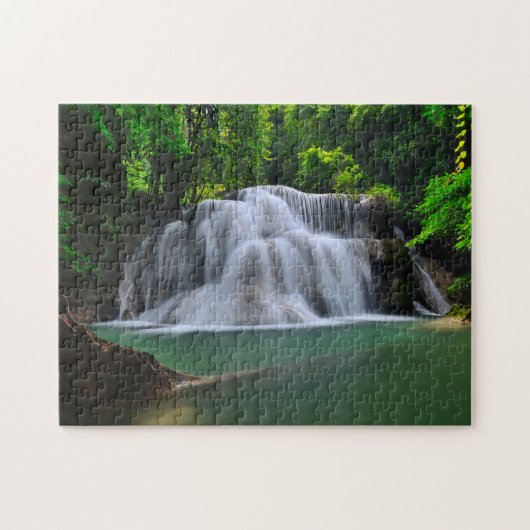 Erawan Waterfall | Kanchanaburi, Thailand Legpuzzel (Horizontaal)