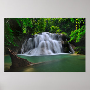 Erawan Waterfall   Kanchanaburi, Thailand Poster