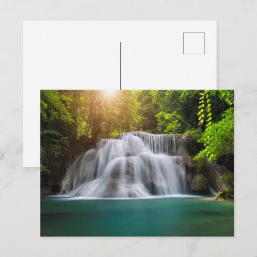 Erawan Waterfall | Kanjanaburi Thailand Briefkaart (Voorkant / Achterkant)