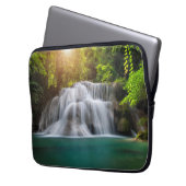 Erawan Waterfall | Kanjanaburi Thailand Laptop Sleeve (Voorkant Links)