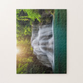 Erawan Waterfall | Kanjanaburi Thailand Legpuzzel (Verticaal)