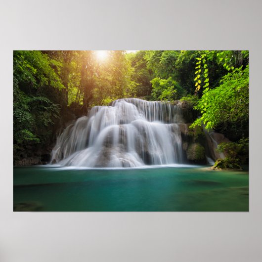 Erawan Waterfall | Kanjanaburi Thailand Poster (Voorkant)