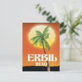 Erbil Irak Reisposter Briefkaart (Staand voorkant)
