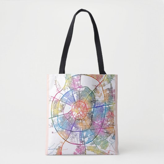 Erbil Irak Stad Kaart Tote Bag (Voorkant)