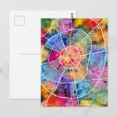 Erbil Irak Stadsplattegrond Briefkaart (Voorkant / Achterkant)