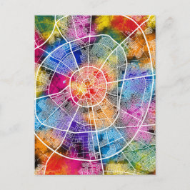 Erbil Irak Stadsplattegrond Briefkaart