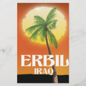 Erbil Irak Travel poster Briefpapier (Voorkant)