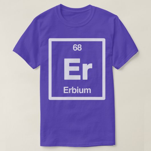 Erbium - Er - Periodic Table of Elements - Science T-shirt (Design voorkant)