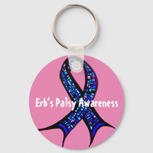 Erb's Palsy Awareness Key Ring Sleutelhanger (Voorkant)