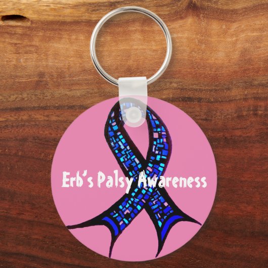Erb's Palsy Awareness Key Ring Sleutelhanger (Voorkant)