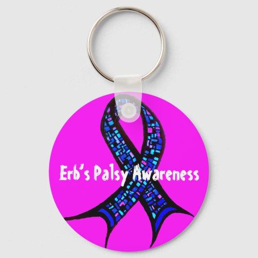 Erb's Palsy Awareness Key Ring Sleutelhanger (Voorkant)