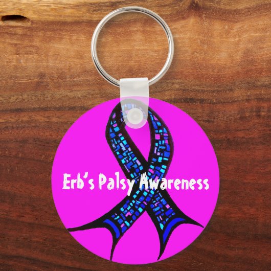 Erb's Palsy Awareness Key Ring Sleutelhanger (Voorkant)