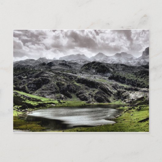 Ercina in Asturië, Spanje Briefkaart (Voorkant)