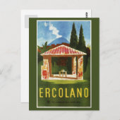 Ercolano Napels — Italiaanse zomerreis Briefkaart (Voorkant / Achterkant)