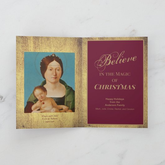 Ercole de'Roberti - Virgin en Child Feestdagen Kaart (Binnen)