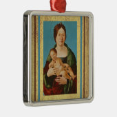 Ercole de'Roberti - Virgin en Child Metalen Ornament (Rechts)