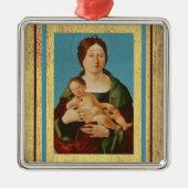 Ercole de'Roberti - Virgin en Child Metalen Ornament (Voorkant)