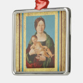 Ercole de'Roberti - Virgin en Child Metalen Ornament (Links)