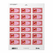 Erdbeeren adressaufkleber etiket (Full Sheet)