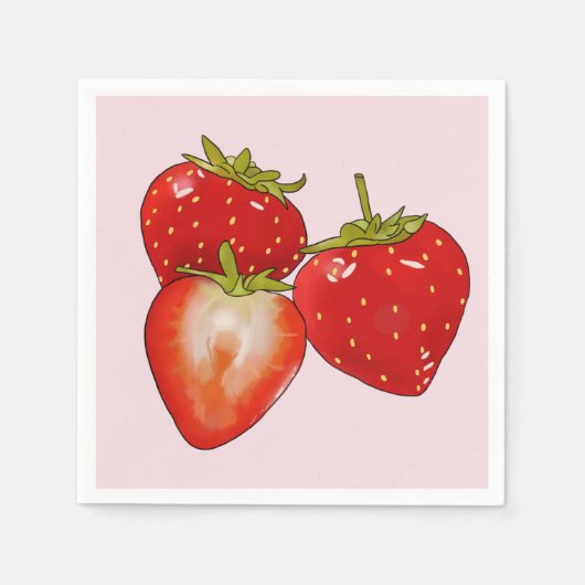 Erdbeeren Servet (Voorkant)