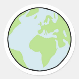 Erde Ronde Sticker