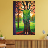 “Erdessa's Portret”  - De Vermomming van Roerloosh Canvas Afdruk (Insitu (Woonkamer))